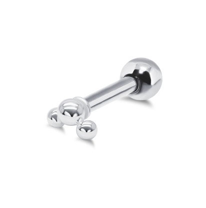 Mini Triple Ball Helix Ear Piercing TIP-3378